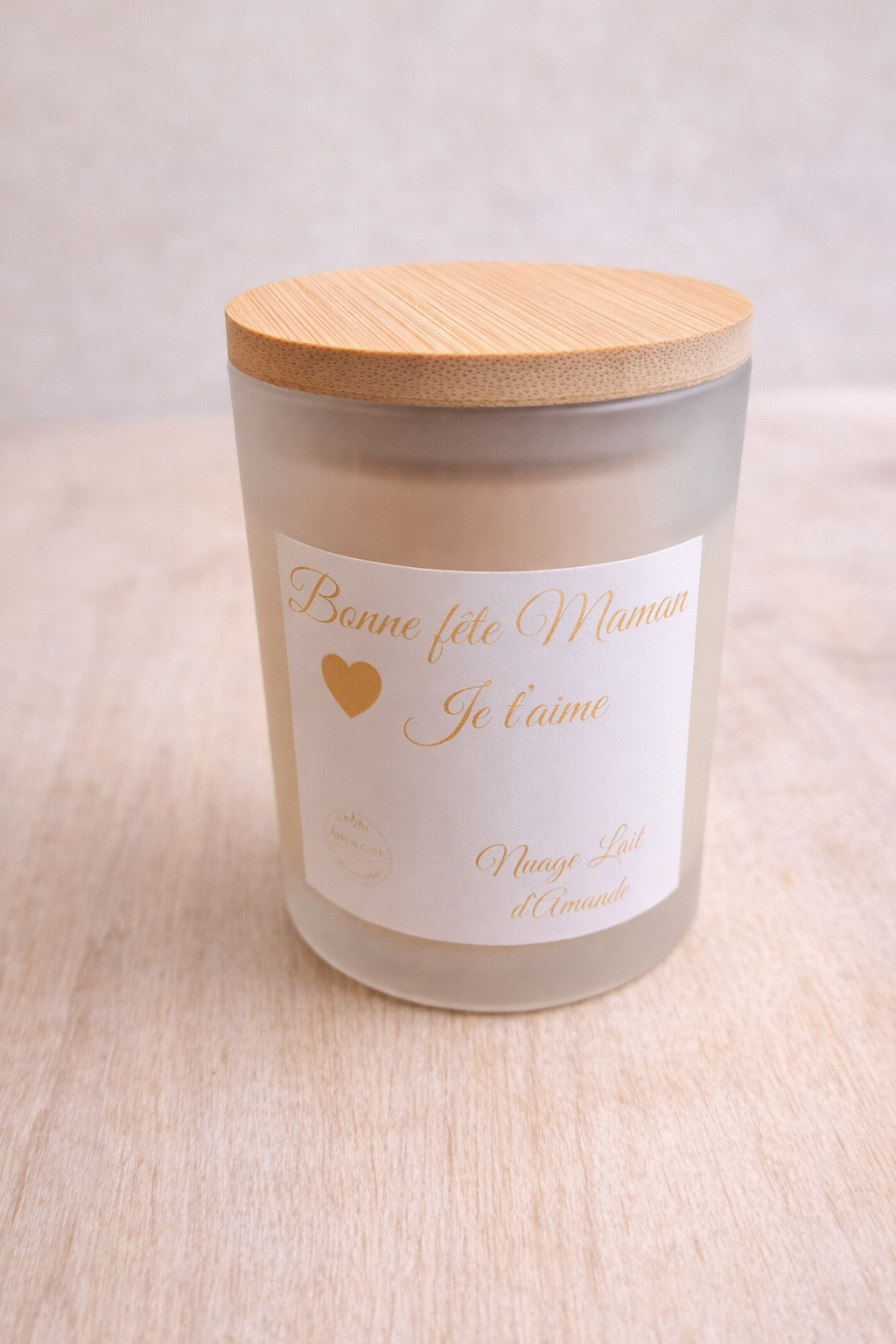 💝 Nuage Lait d'Amande - Bougie douce Fête des mères