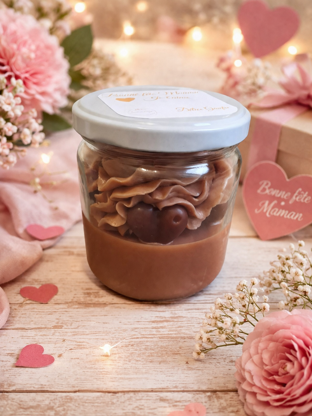 💝 Délice Gaufre - Bougie gourmande Fête des mères