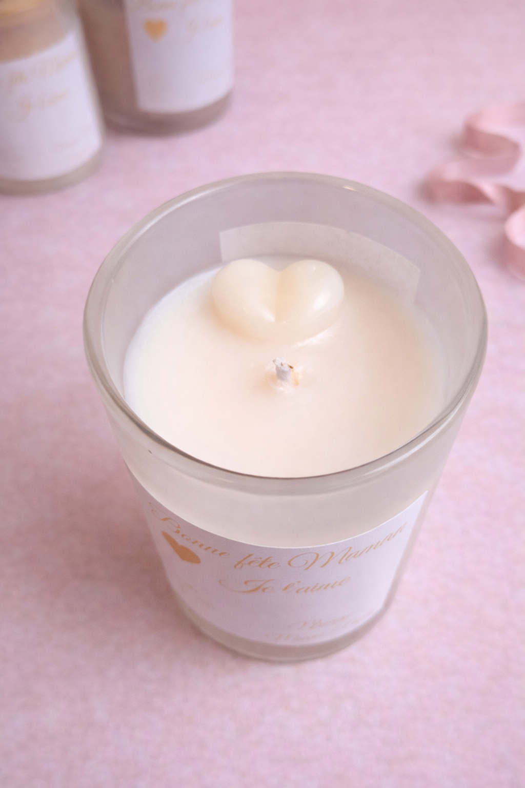 💝 Nuage Monoï Pêche - Bougie douce Fête des mères